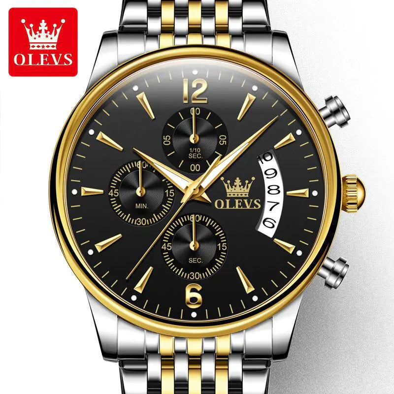 OLEVS Men's Multifunctional Quartz Sport Watch