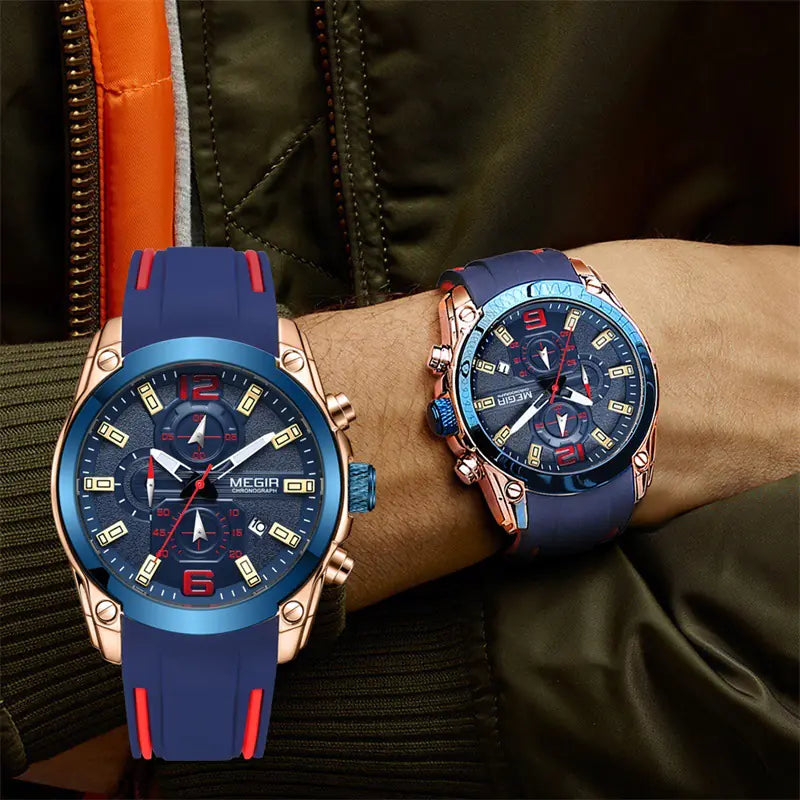 Megir Men's Waterproof Quartz Sports Watch 2063