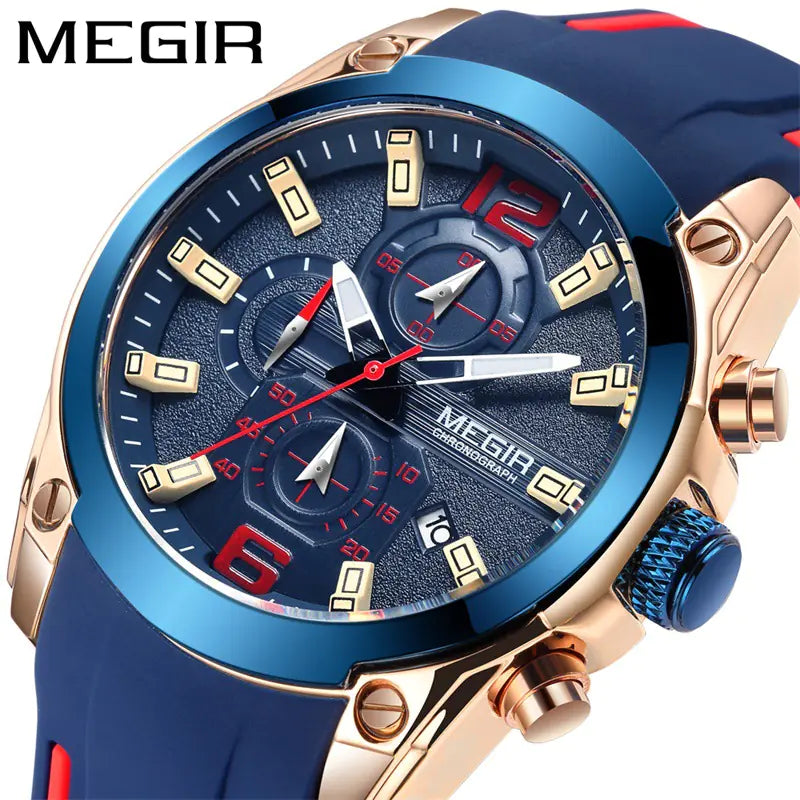 Megir Men's Waterproof Quartz Sports Watch 2063