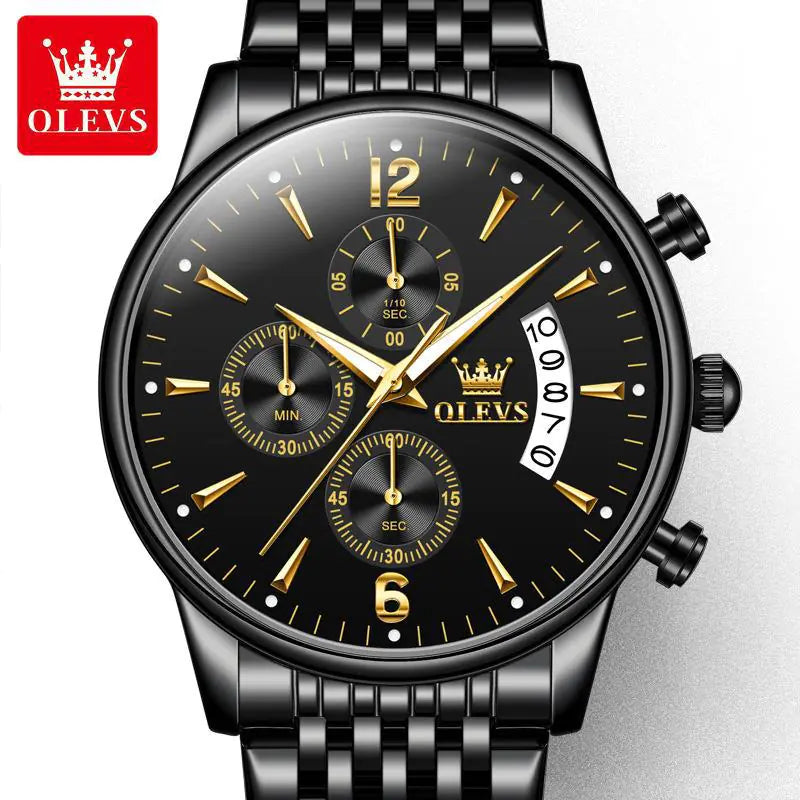 OLEVS Men's Multifunctional Quartz Sport Watch