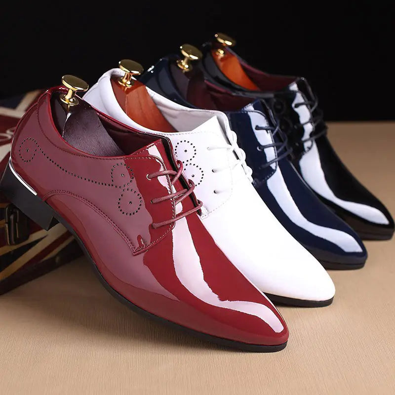 Men's Leather Business Casual Dress Shoes