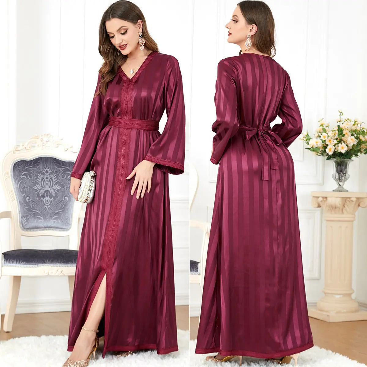 Long Sleeve European American Women's Dress